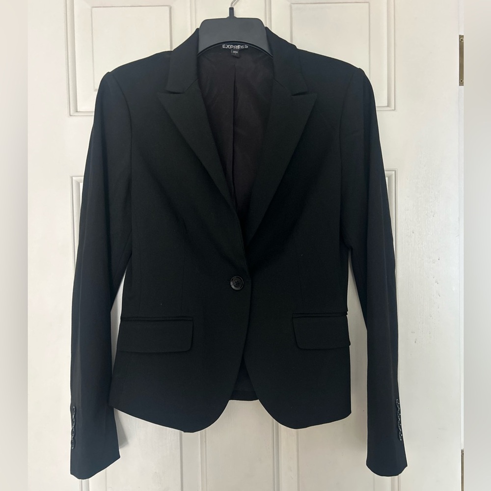 Express Classic Black Suit Jacket. Size 4.